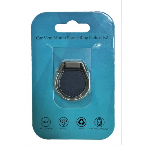 Car Vent Mount Phone Ring Holder R3 Blue